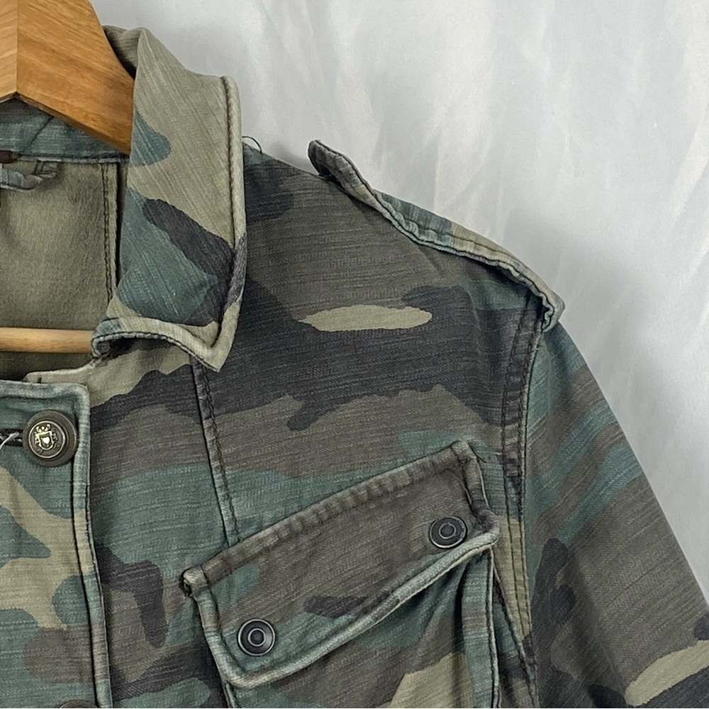 Free People Women’s Camouflage Military Style Utility Jacket Size XS - Picture 8 of 16